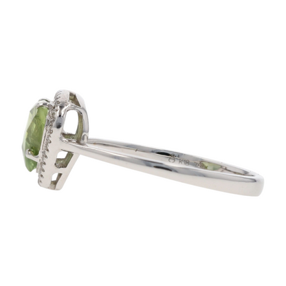 18K White Gold Sapphire Fashion Ring