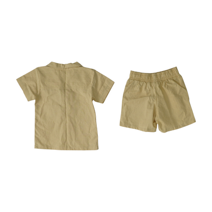 Beige Short Sleeve Set