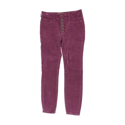 Purple Solid Chino Pants