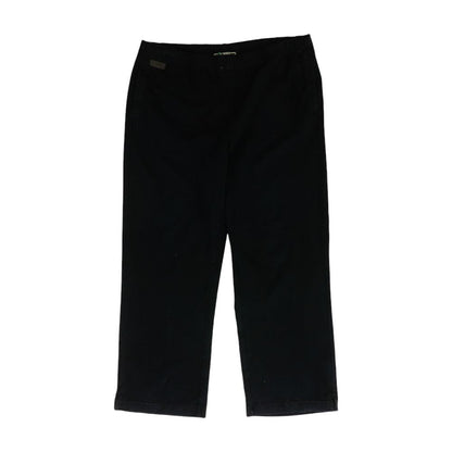 Vintage Black Solid Active Pull On Pants