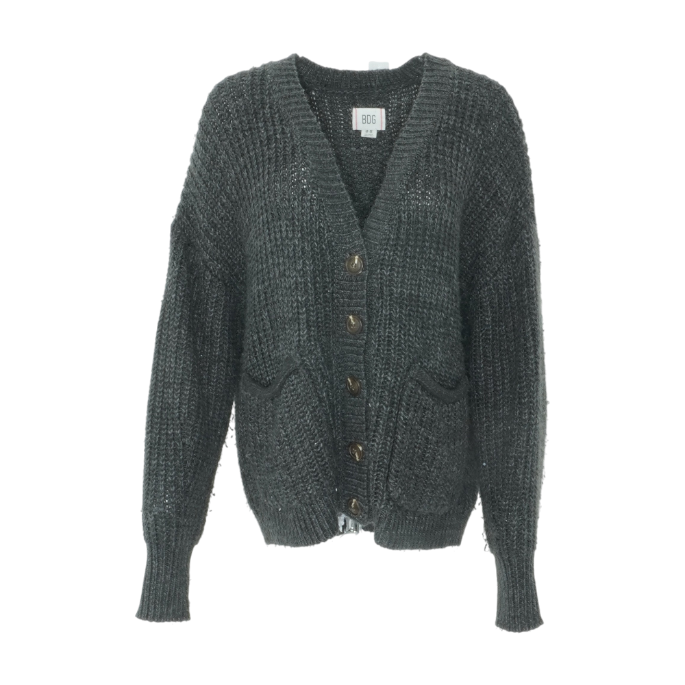 Gray Cardigan Sweater