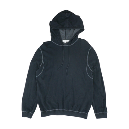 Black Solid Sweatshirt Pullover