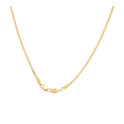 21K Yellow Gold Chain Necklace