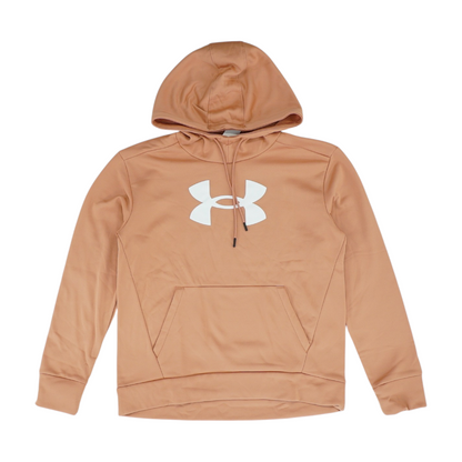 Peach Solid Hoodie Pullover