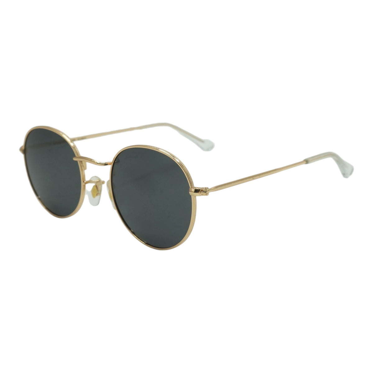 WMP Eyewear Gold Nevada Round Sunglasses – Image 1