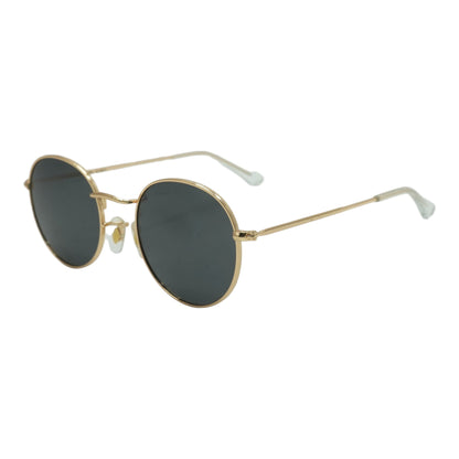 WMP Eyewear Gold Nevada Round Sunglasses – Image 1
