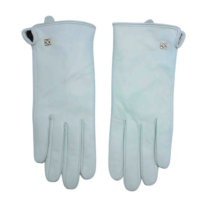 White Leather Gloves