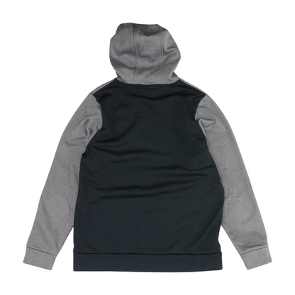 Gray Color Block Hoodie Pullover