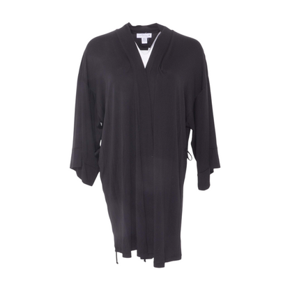 Black Solid Robe