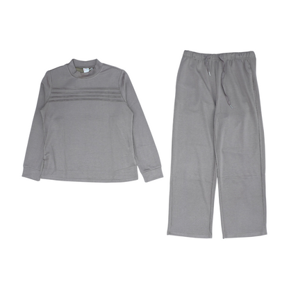 Brown Solid Pant Set