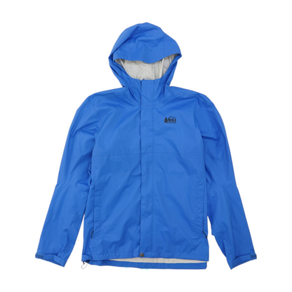 Blue Solid Rain Jacket