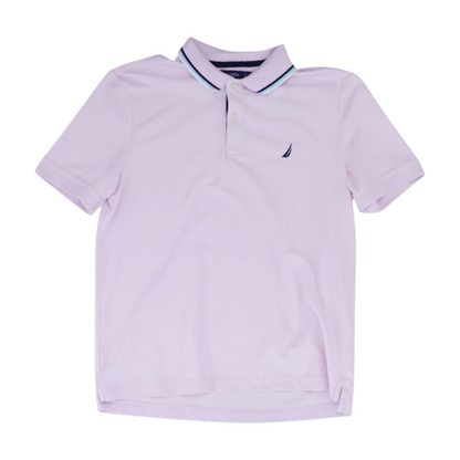 Pink Solid Short Sleeve Polo