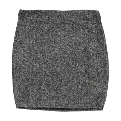 Gray Plus Mini Skirt