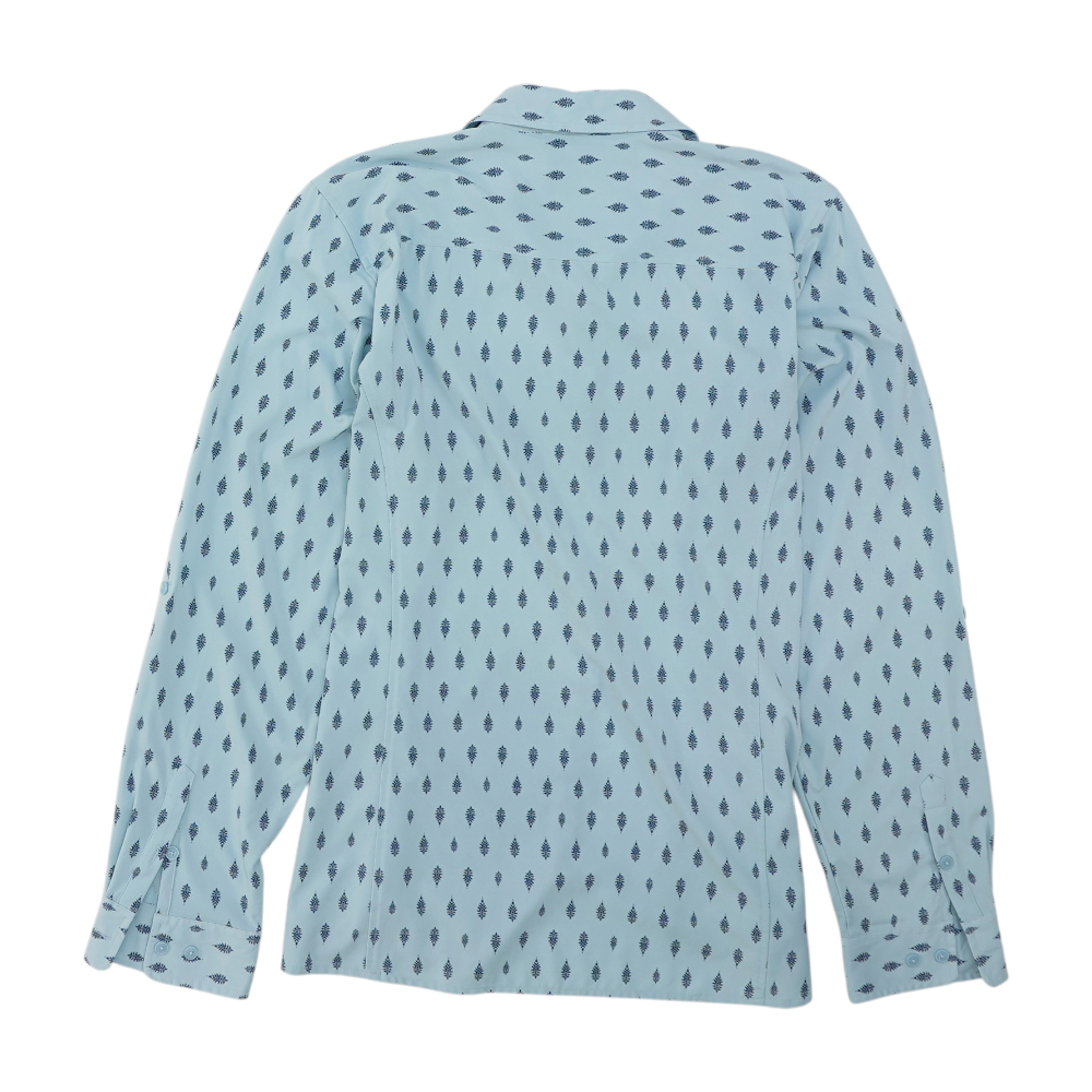 Blue Print Button Down