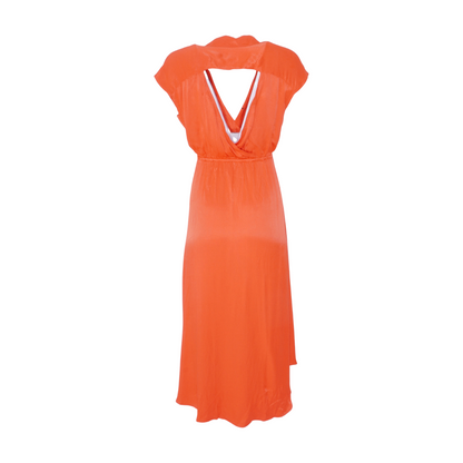 Orange Petite Midi Dress