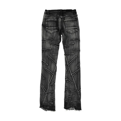 Gray Solid Jeans