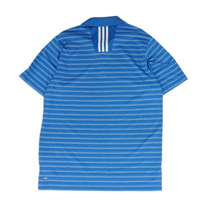Blue Striped Short Sleeve Polo