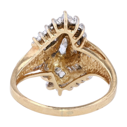 3/8 ctw 10K Yellow Gold Diamond Fashion Ring