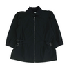 Black Solid Active Jacket