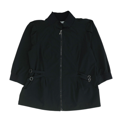 Black Solid Active Jacket