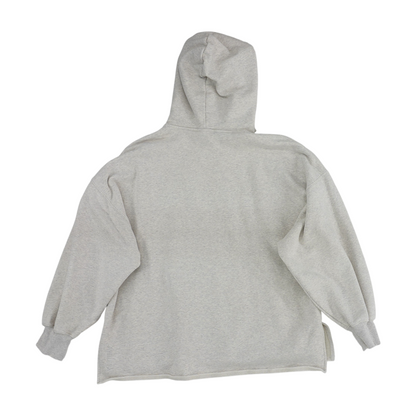 Beige Solid Hoodie Pullover