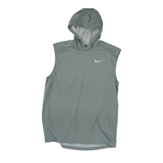Gray Active Sleeveless Hoodie