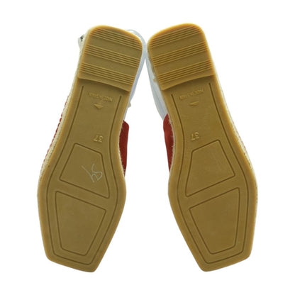 Red Flat Sandals