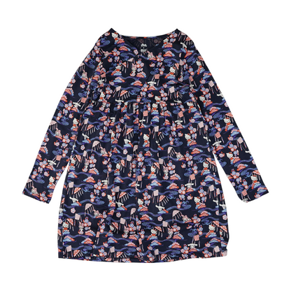 Navy Graphic Dress