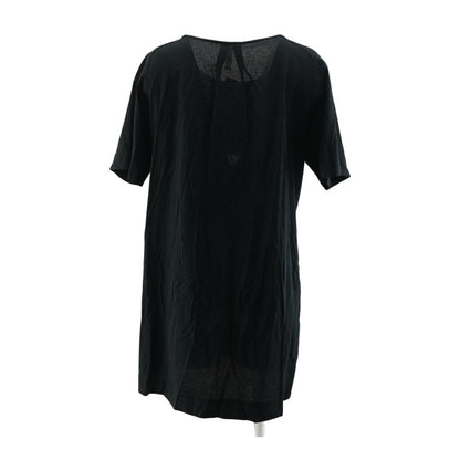 Black Solid Mini Dress