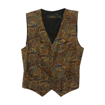 Vintage Printed Suit Vest