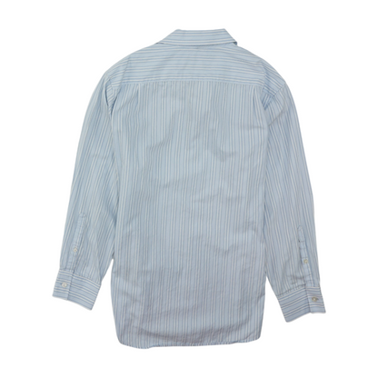 Blue Striped Long Sleeve Button Down