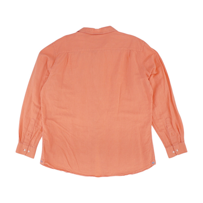 Pink Solid Long Sleeve Button Down