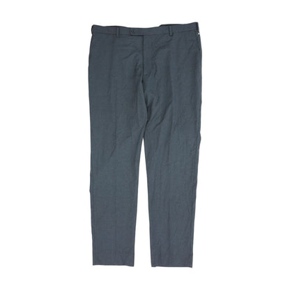 Gray Solid Dress Pants