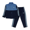 Blue Color Block Long Sleeve Set