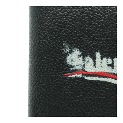 Black Cash Square Folded Coin Wallet