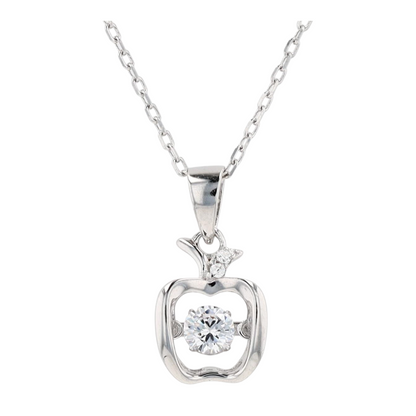 Sterling Silver Cubic Zirconia Pendant Necklace