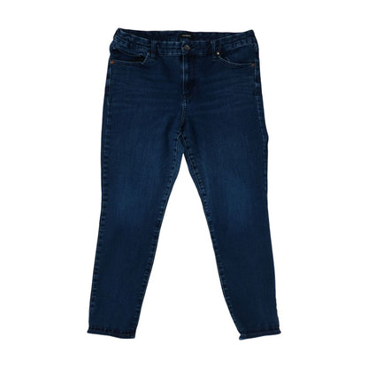 Blue Mid Rise Skinny Leg Jeans