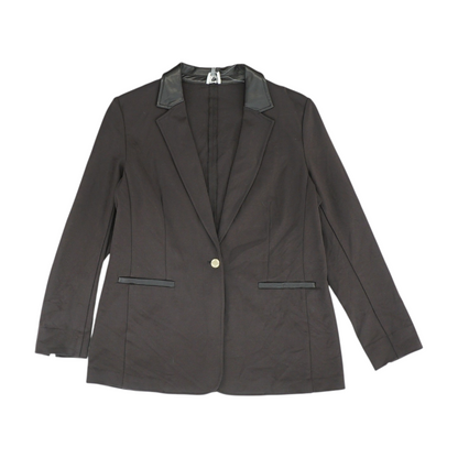 Brown Solid Blazer