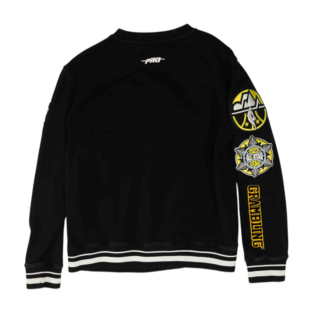 Black Solid Sweatshirt Pullover