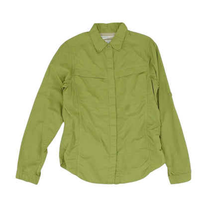 Green Solid Button Down