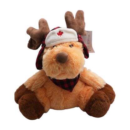 Moose with Bandana Hat Plush Toy