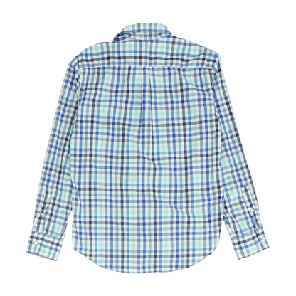 Blue Check Long Sleeve Button Down