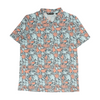 Travis Mathew Gray Floral Short Sleeve Polo – Image 1