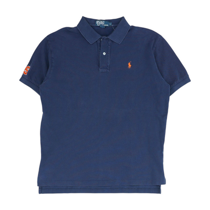 Navy Solid Short Sleeve Polo