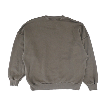 Brown Solid Sweatshirt Pullover