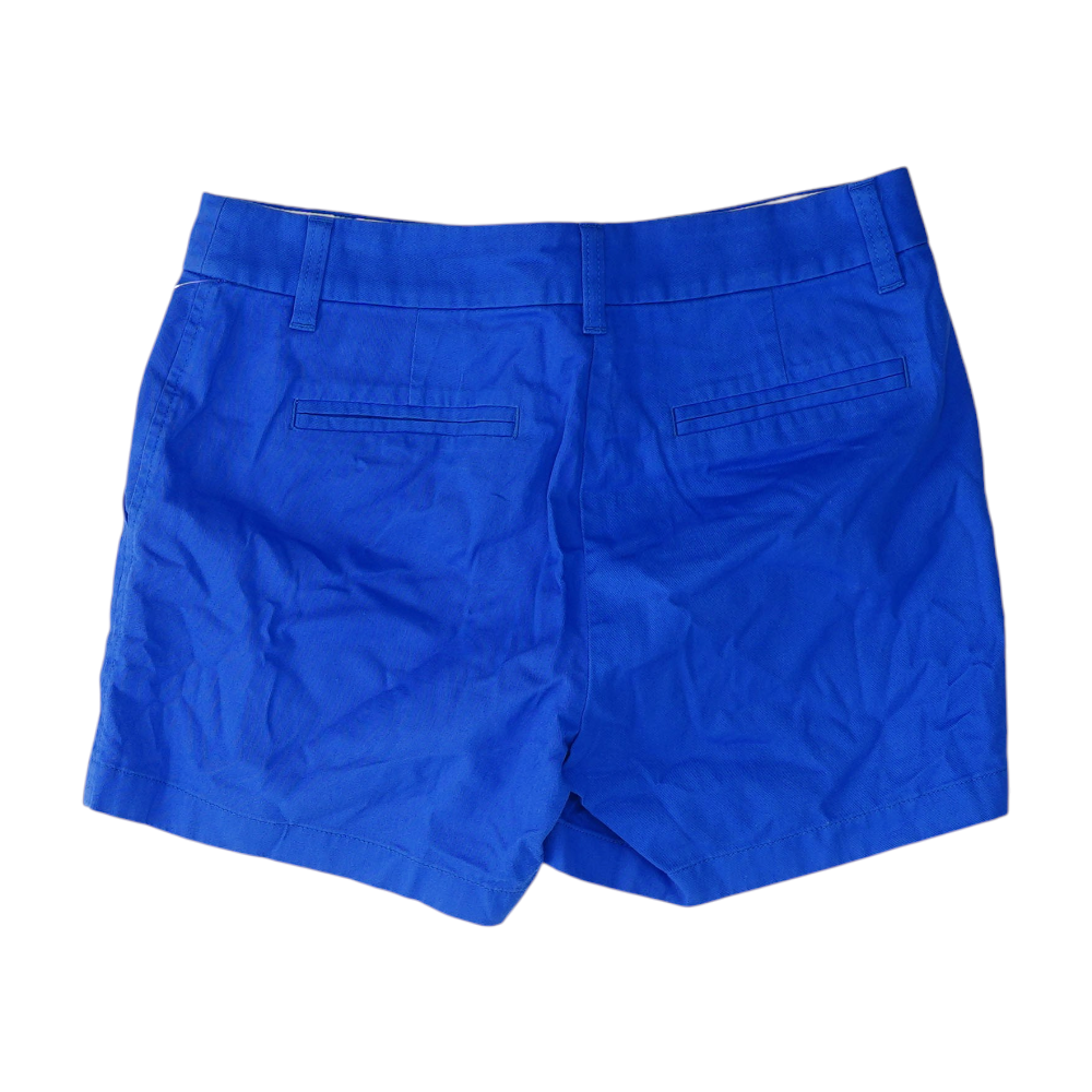 Blue Solid Chino Shorts