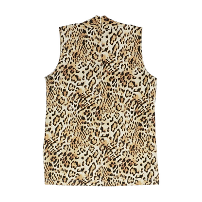 Beige Animal Print Blouse