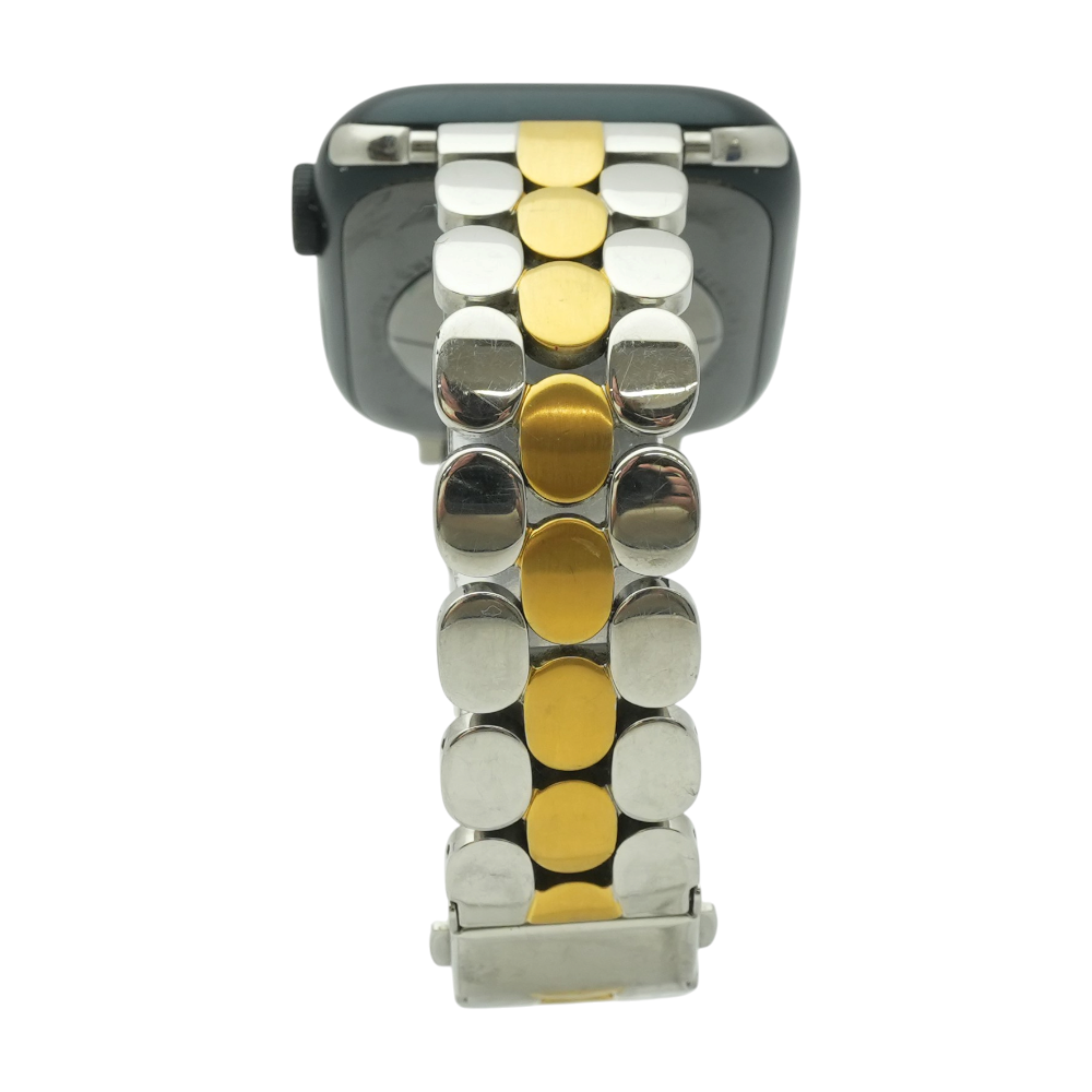 45mm Series 7 Green Smartwatch Silver Band Small