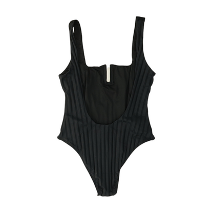 Black Striped One-Piece