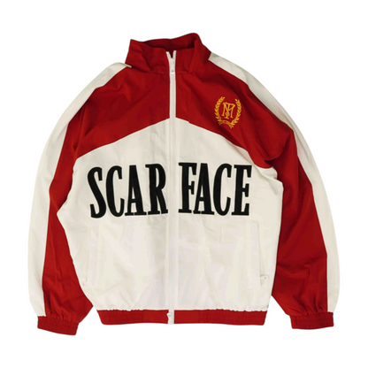 White Color Block Active Jacket